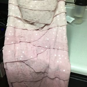 BeBe strapless dress size XS.